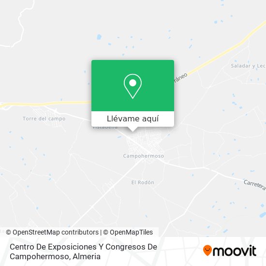 Mapa Centro De Exposiciones Y Congresos De Campohermoso