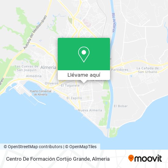 Mapa Centro De Formación Cortijo Grande