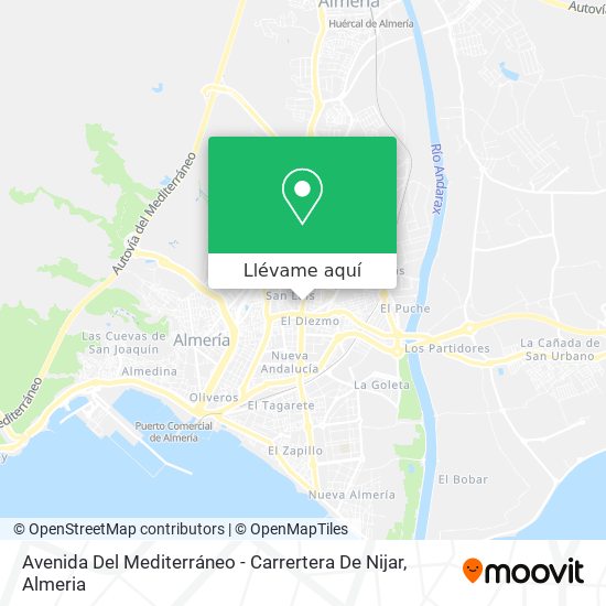 Mapa Avenida Del Mediterráneo - Carrertera De Nijar