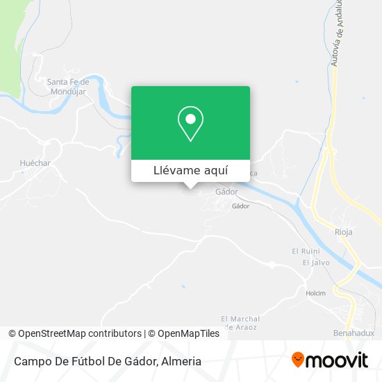 Mapa Campo De Fútbol De Gádor