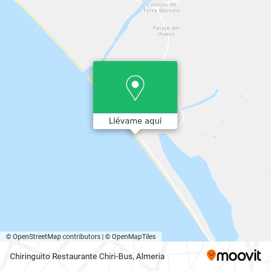 Mapa Chiringuito Restaurante Chiri-Bus