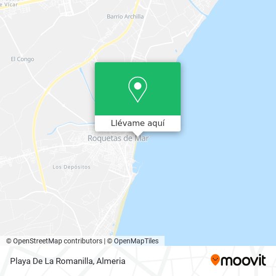 Mapa Playa De La Romanilla