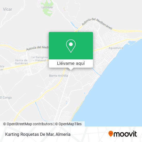 Mapa Karting Roquetas De Mar