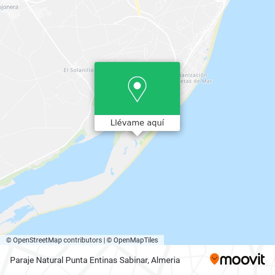 Mapa Paraje Natural Punta Entinas Sabinar