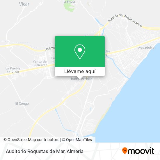 Mapa Auditorio Roquetas de Mar
