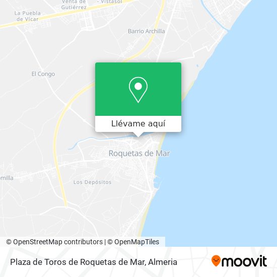 Mapa Plaza de Toros de Roquetas de Mar