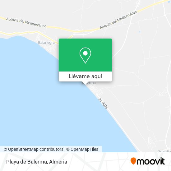 Mapa Playa de Balerma