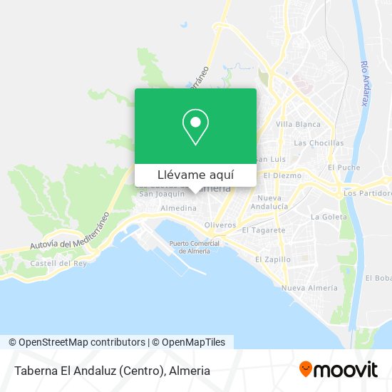 Mapa Taberna El Andaluz (Centro)