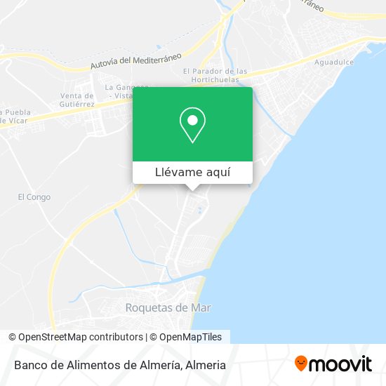 Mapa Banco de Alimentos de Almería