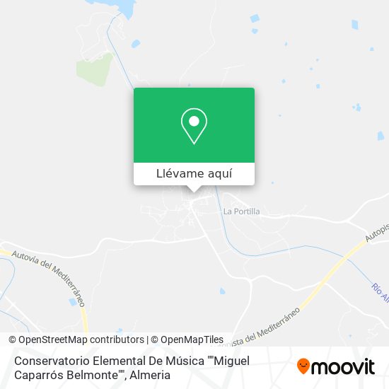 Mapa Conservatorio Elemental De Música ""Miguel Caparrós Belmonte""