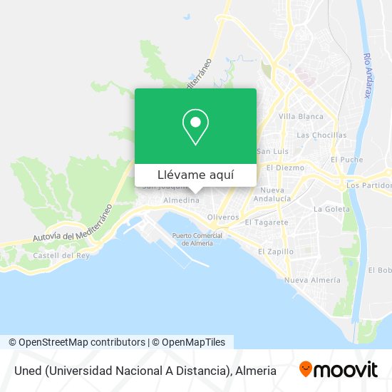 Mapa Uned (Universidad Nacional A Distancia)