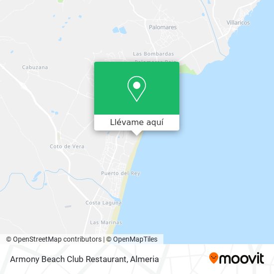 Mapa Armony Beach Club Restaurant