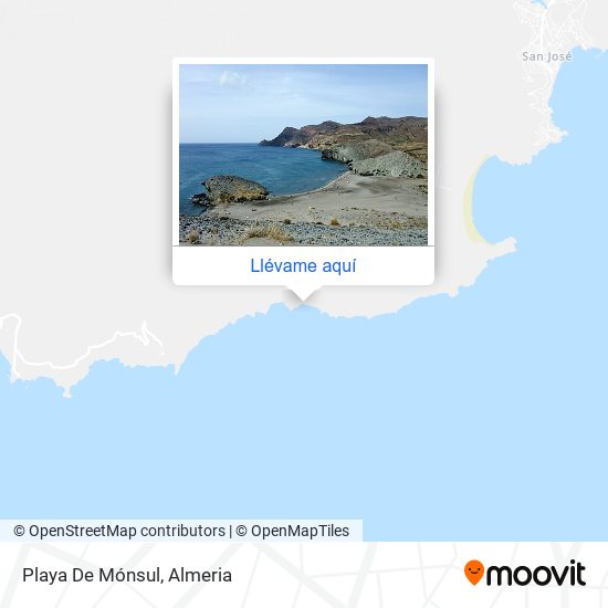 Mapa Playa De Mónsul