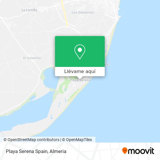 Mapa Playa Serena Spain