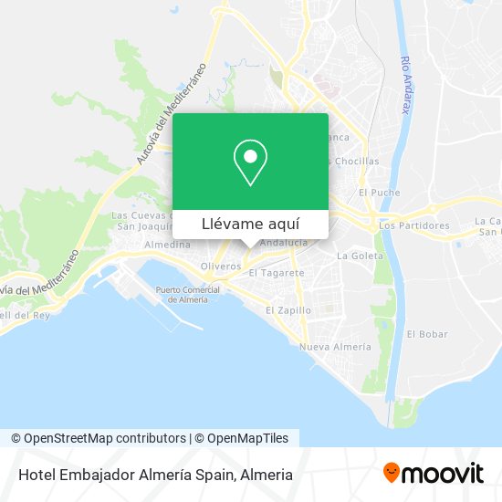 Mapa Hotel Embajador Almería Spain