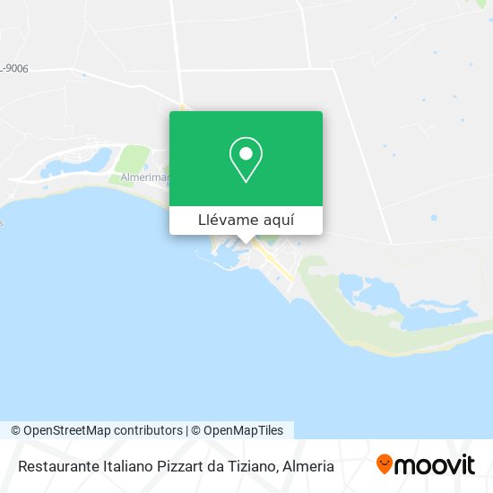 Mapa Restaurante Italiano Pizzart da Tiziano