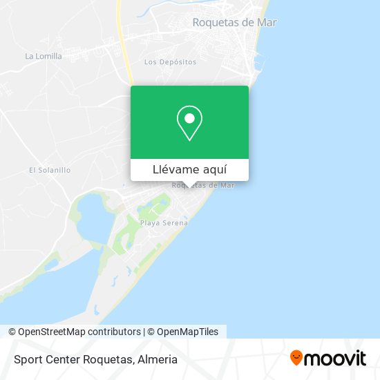 Mapa Sport Center Roquetas