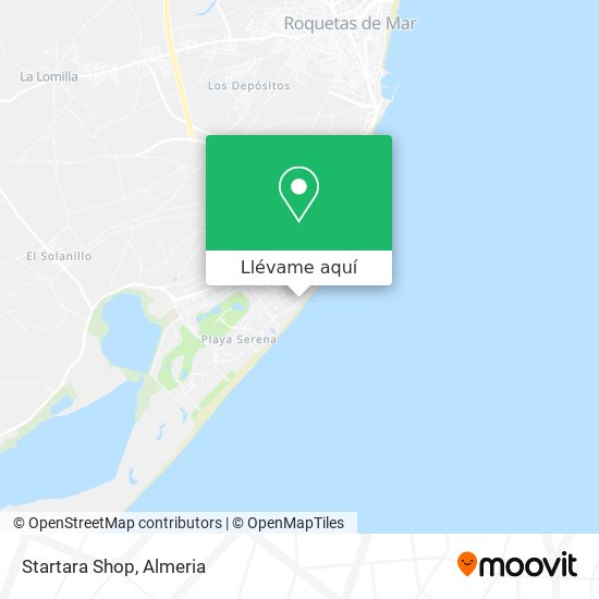 Mapa Startara Shop