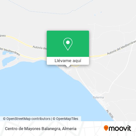 Mapa Centro de Mayores Balanegra