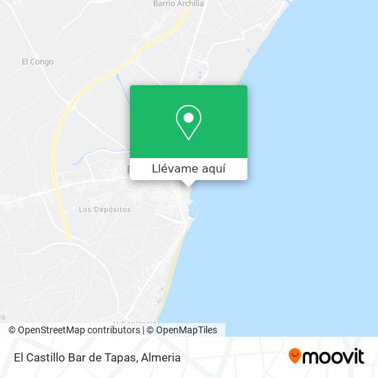 Mapa El Castillo Bar de Tapas