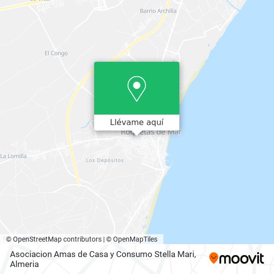 Mapa Asociacion Amas de Casa y Consumo Stella Mari
