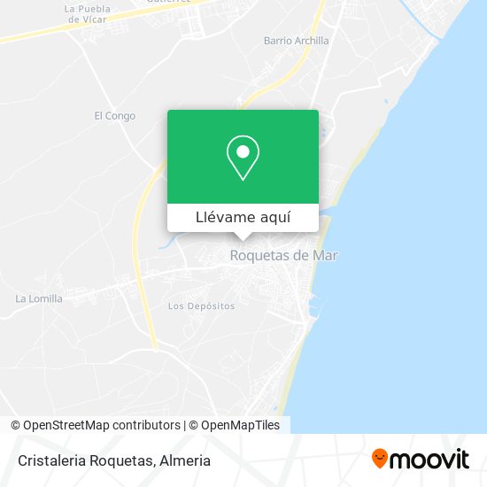 Mapa Cristaleria Roquetas