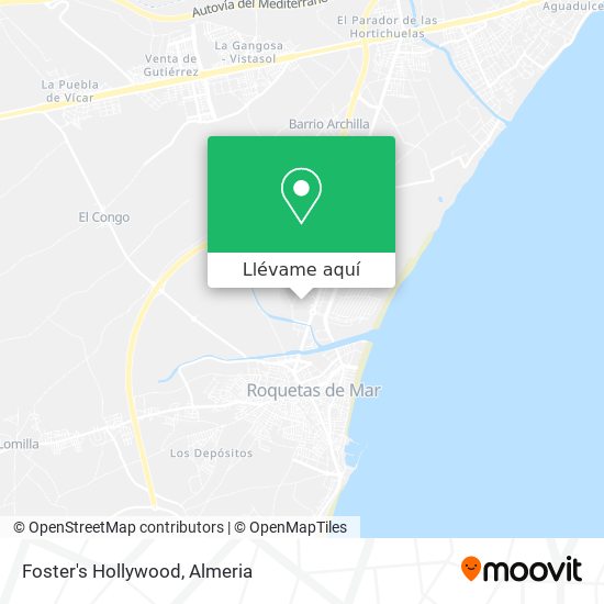 Mapa Foster's Hollywood