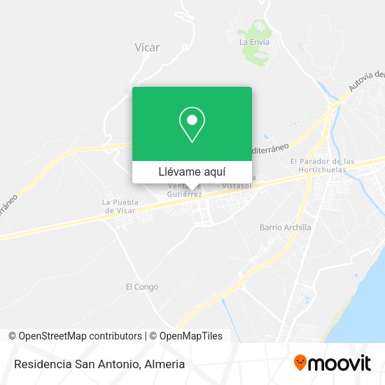 Mapa Residencia San Antonio