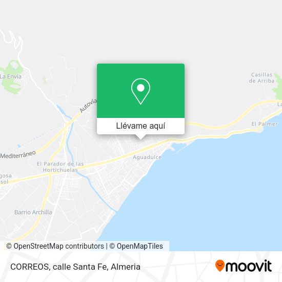 Mapa CORREOS, calle Santa Fe