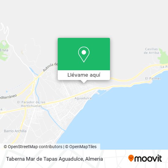 Mapa Taberna Mar de Tapas Aguadulce