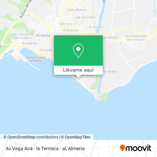 Mapa Av.Vega Acá - la Termica - al