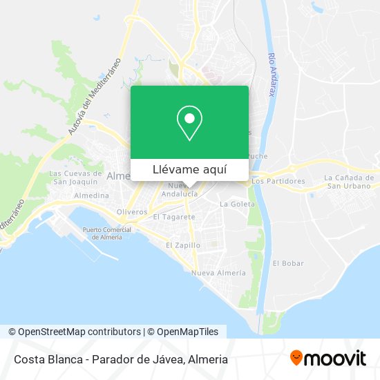 Mapa Costa Blanca - Parador de Jávea