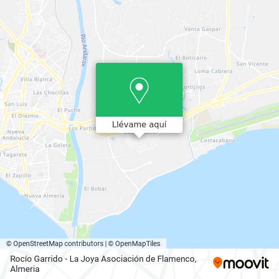 Mapa Rocío Garrido - La Joya Asociación de Flamenco