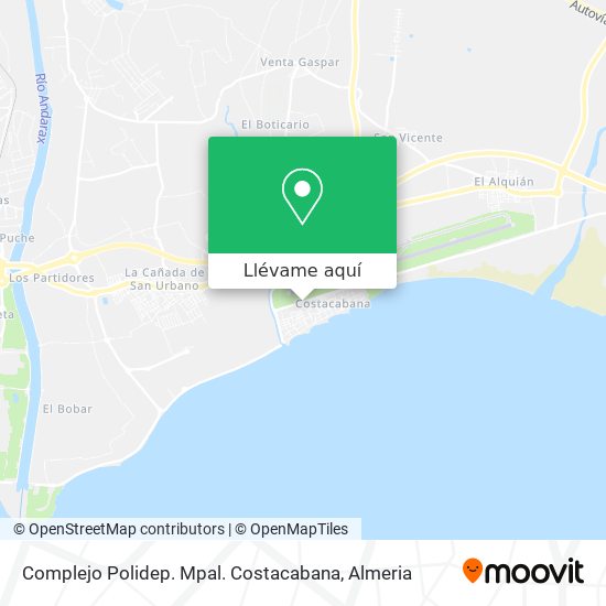 Mapa Complejo Polidep. Mpal. Costacabana