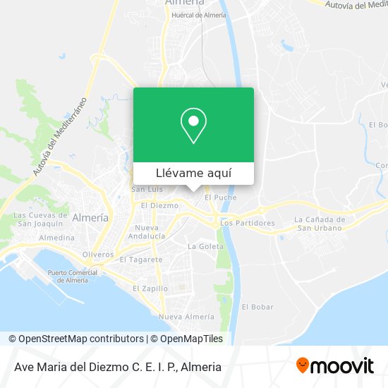 Mapa Ave Maria del Diezmo C. E. I. P.