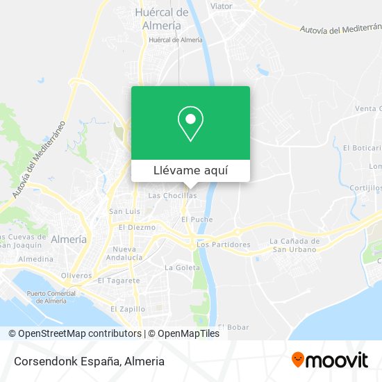 Mapa Corsendonk España