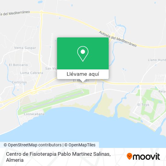 Mapa Centro de Fisioterapia Pablo Martínez Salinas