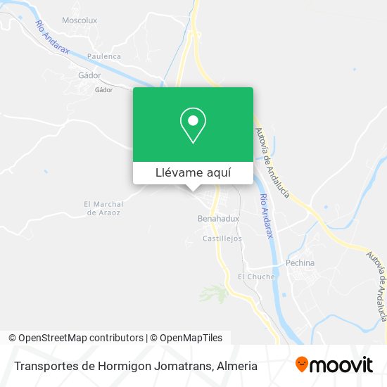 Mapa Transportes de Hormigon Jomatrans