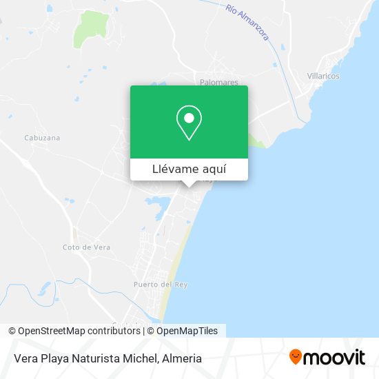 Mapa Vera Playa Naturista Michel