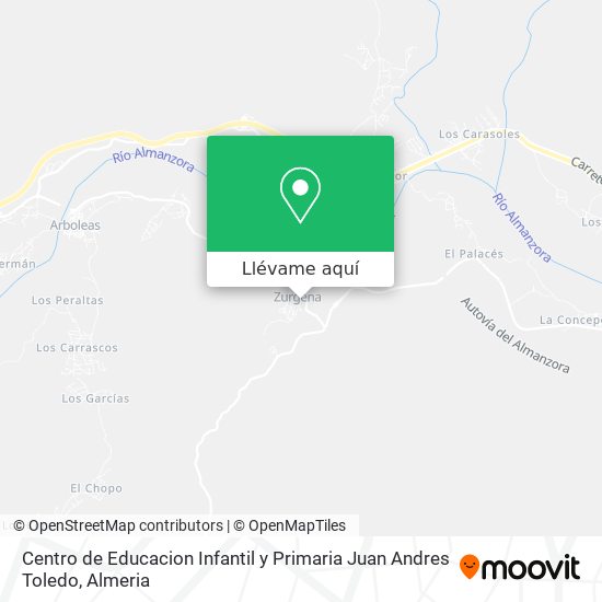 Mapa Centro de Educacion Infantil y Primaria Juan Andres Toledo