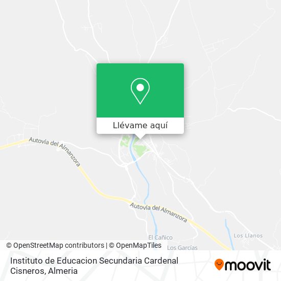 Mapa Instituto de Educacion Secundaria Cardenal Cisneros