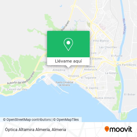 Mapa Óptica Altamira Almería