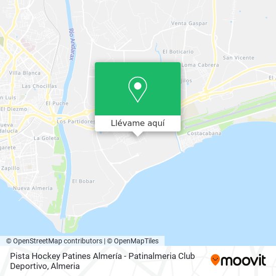 Mapa Pista Hockey Patines Almería - Patinalmeria Club Deportivo