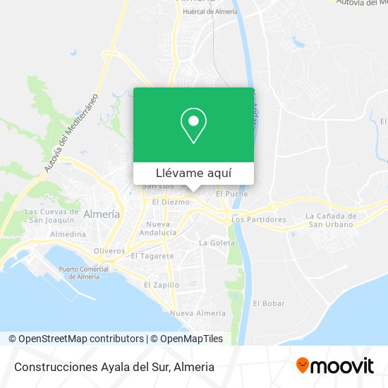 Mapa Construcciones Ayala del Sur