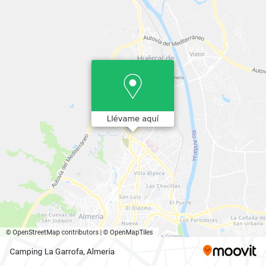 Mapa Camping La Garrofa
