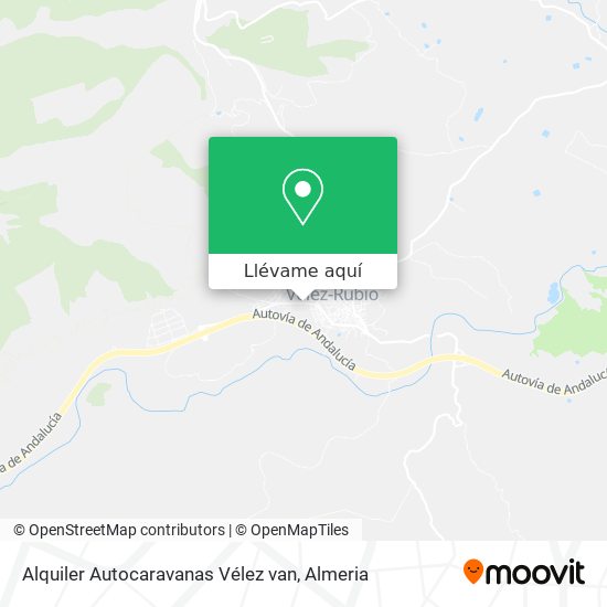 Mapa Alquiler Autocaravanas Vélez van