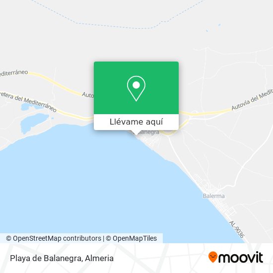 Mapa Playa de Balanegra