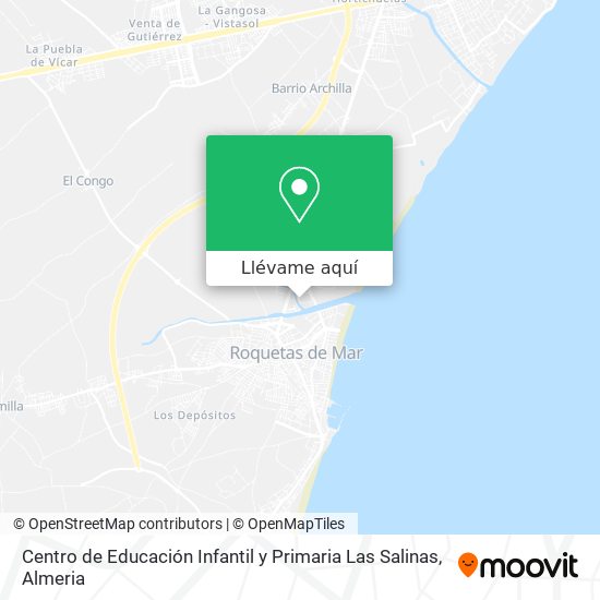 Mapa Centro de Educación Infantil y Primaria Las Salinas