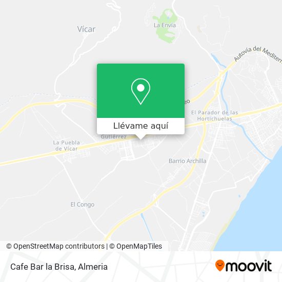 Mapa Cafe Bar la Brisa