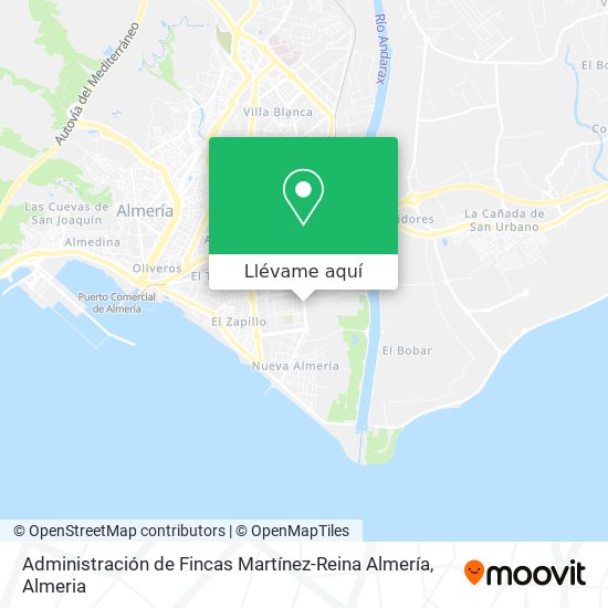 Mapa Administración de Fincas Martínez-Reina Almería